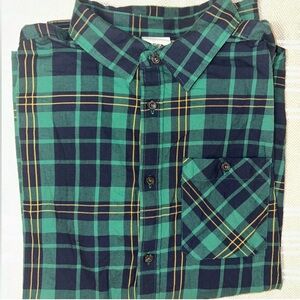 The North Face -Hayden Pass 2.0 Green Navy Blue Check Plaid Button Down Men’s XL